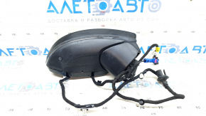 Right side mirror assembly for Audi A6 C8 19-25, 15+2 pins, turn signal, heated, auto-dimming, auto-folding, camera, BSM, blue, scratches, bumps