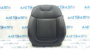 Hyundai Tucson 22-24 driver's seat back upholstery, black leather, perforated, heated, wrinkled