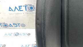 Hyundai Tucson 22-24 driver's seat back upholstery, black leather, perforated, heated, wrinkled