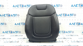 Hyundai Tucson 22-24 passenger seat back upholstery, black leather, perforated, heated, cleanable