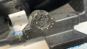 Toyota Highlander 20-25 front bumper absorber, upper, broken, guide broken