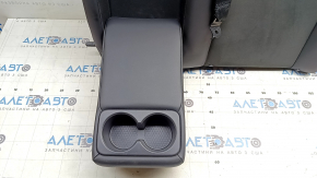 Left rear seat backrest for Nissan Ariya 23-25, black leatherette, heated, with seat belt