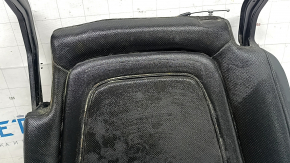 Rear seat cushion, 2nd row, left, Hyundai Tucson 2022-2024, black leather, perforated, dry-cleanable