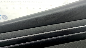 Hyundai Tucson 22-24 black front right door panel with black cloth insert, black armrest, chrome molding with black gloss, with handle, scratches, worn