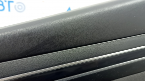 Hyundai Tucson 22-24 black front right door panel with black cloth insert, black armrest, chrome molding with black gloss, with handle, scratches, worn