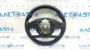 Hyundai Tucson 22-24 black leather steering wheel with buttons and overlays, USA