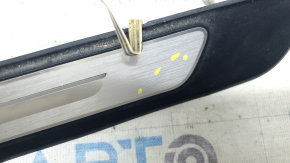 Audi A6 C8 19-25 black outer door sill trim with chrome insert and backlight, S-Line, scratches, dents on chrome