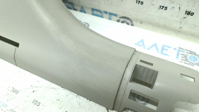 Lower left center pillar trim for Audi A6 C8 19-21, light gray, worn, needs cleaning