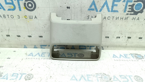 Audi A6 C8 19-25 rear upper center console trim, light gray, worn, needs cleaning