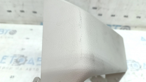 Audi A6 C8 19-25 rear upper center console trim, light gray, worn, needs cleaning