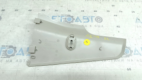 Front left center console trim for Audi A6 C8 19-21, light gray, with plug