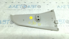Front right center console trim for Audi A6 C8 19-21, light gray, with plug