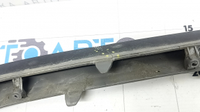 Hyundai Tucson 2022-2024 front bumper center trim, gray structure, painted black, broken, cracked