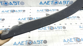 Hyundai Tucson 2022-2024 front bumper center trim, gray structure, painted black, broken, cracked
