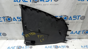 Left side center console trim for Toyota Prius 30 10-15, dark gray, scratches, dented