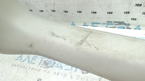 Inner front right door sill trim for Audi A6 C8 19-21, light gray, scratches, worn, needs cleaning