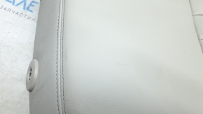 Driver's seat back upholstery for Audi A6 C8 19-25, light gray leather, heated, ready to clean