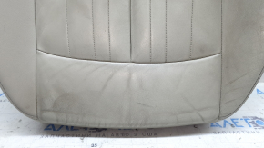 Driver's seat cushion upholstery for Audi A6 C8 19-25, light gray leather, heated, ready to clean