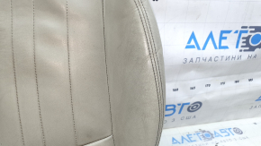 Driver's seat cushion upholstery for Audi A6 C8 19-25, light gray leather, heated, ready to clean