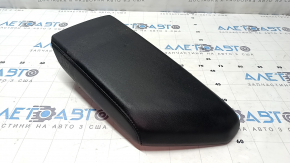 Armrest VW Jetta 19-21 black leather, black stitching, needs cleaning, dented
