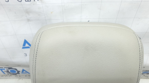 Driver's seat headrest for Audi A6 C8 19-25, light gray leather, ready to clean