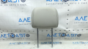 Audi A6 C8 19-25 passenger seat headrest, light gray leather, ready to clean