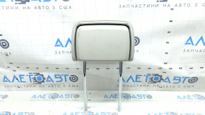Audi A6 C8 19-25 passenger seat headrest, light gray leather, ready to clean