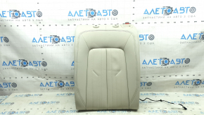 Rear seat backrest, 2nd row, left, Audi A6 C8 19-20, brown leather, Comfort, wrinkled