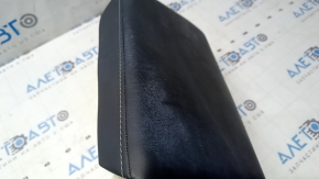 Tesla Model 3 18 center console armrest - black leather with white overlay