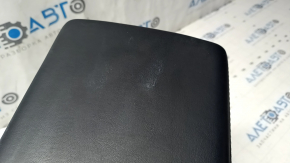 Tesla Model 3 18 center console armrest - black leather with white overlay