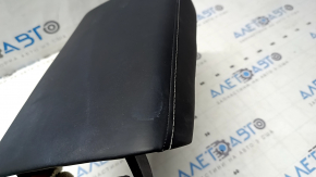 Tesla Model 3 18 center console armrest - black leather with white overlay