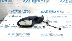 Left side mirror for VW Jetta 19-23, 5+2 pins, BSM, heated, blue