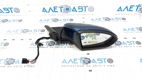 Right side mirror for VW Jetta 19-23, 5+2 pins, BSM, heated, blue