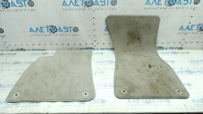 Set of floor mats for Audi A6 C8 19-19, light gray cloth, dry-cleanable