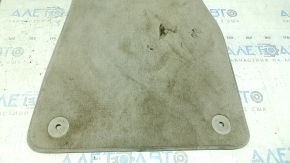 Set of floor mats for Audi A6 C8 19-19, light gray cloth, dry-cleanable