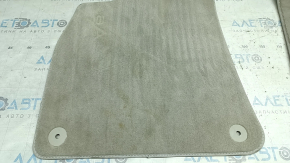 Set of floor mats for Audi A6 C8 19-19, light gray cloth, dry-cleanable