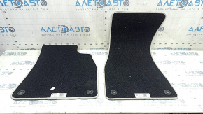 Set of floor mats for Audi A6 C8 19-19, light gray cloth, dry-cleanable