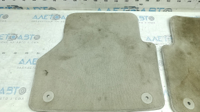 Set of floor mats for Audi A6 C8 19-19, light gray cloth, dry-cleanable