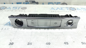 Audi A6 C8 19-23 center console button block, chrome for parking sensors and 360-degree cameras, scratches, cracks in the fasteners