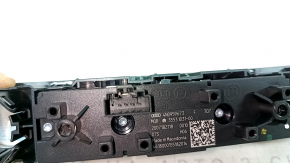 Audi A6 C8 19-23 center console button block, chrome for parking sensors and 360-degree cameras, scratches, cracks in the fasteners
