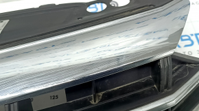 19-21 VW Jetta radiator grille without radar emblem, sand, swollen chrome