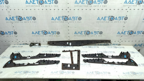 A set of interior trims for the Audi A6 C8 19-21, birch wood, achatgr, "quattro", broken guide