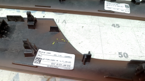 A set of interior trims for the Audi A6 C8 19-21, birch wood, achatgr, "quattro", broken guide