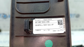 A set of interior trims for the Audi A6 C8 19-21, birch wood, achatgr, "quattro", broken guide