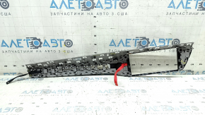 Audi A6 C8 19-24 front panel trim, glossy black, chrome, Quattro, scratches