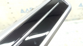 Audi A6 C8 19-24 front panel trim, glossy black, chrome, Quattro, scratches