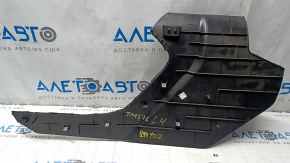 Tesla Model S 12 console tunnel trim, left side, black, broken mount