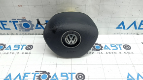 Black steering wheel airbag for the driver's side of the VW Jetta 19-24.