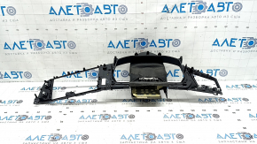VW Jetta 19-22 black gloss front panel trim, without air vent, with steering column trim, scratches