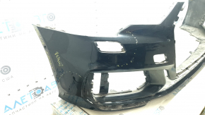 Bare front bumper for Audi A6 C8 19-23 with park assist and headlight washer, S-Line, without cap, blue, fake, scratches, broken fasteners